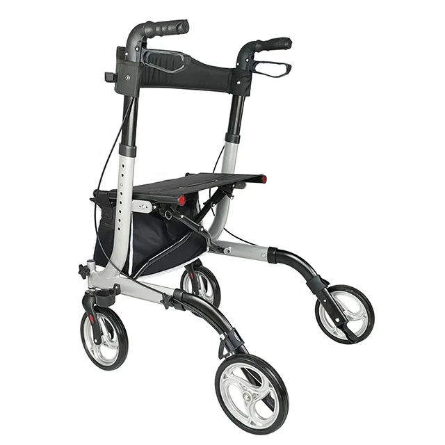 Aluminum Rollator walker for elderly with brake