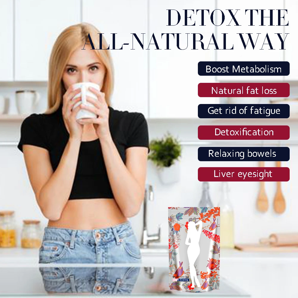 Free Sample Beauty Weight Lose 28 Day Herbal Green Slimming Detox Tea