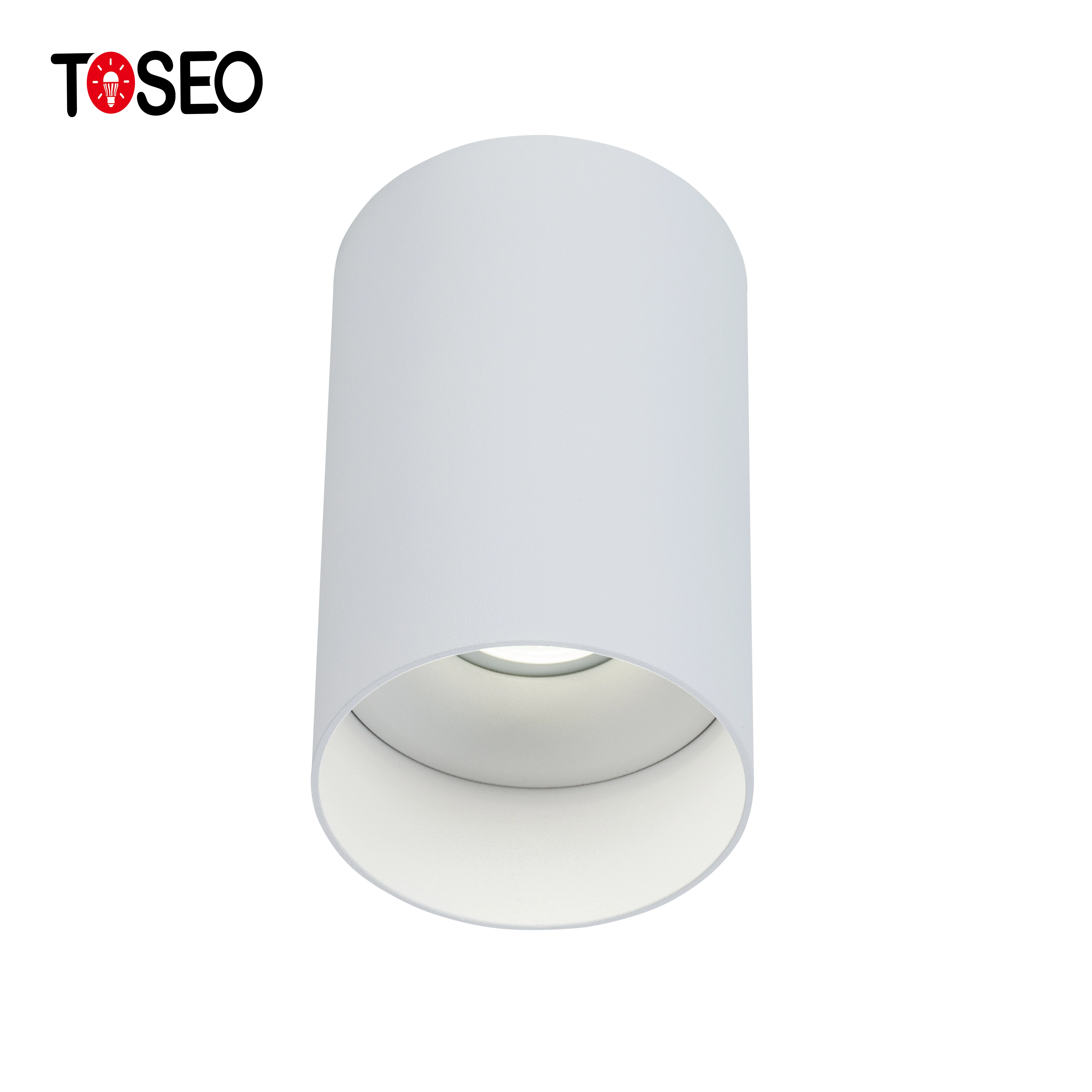 Cylinder Gu10 Commercial Spotlight 7W Sand Black Adjustable Surface Mounted Downlight