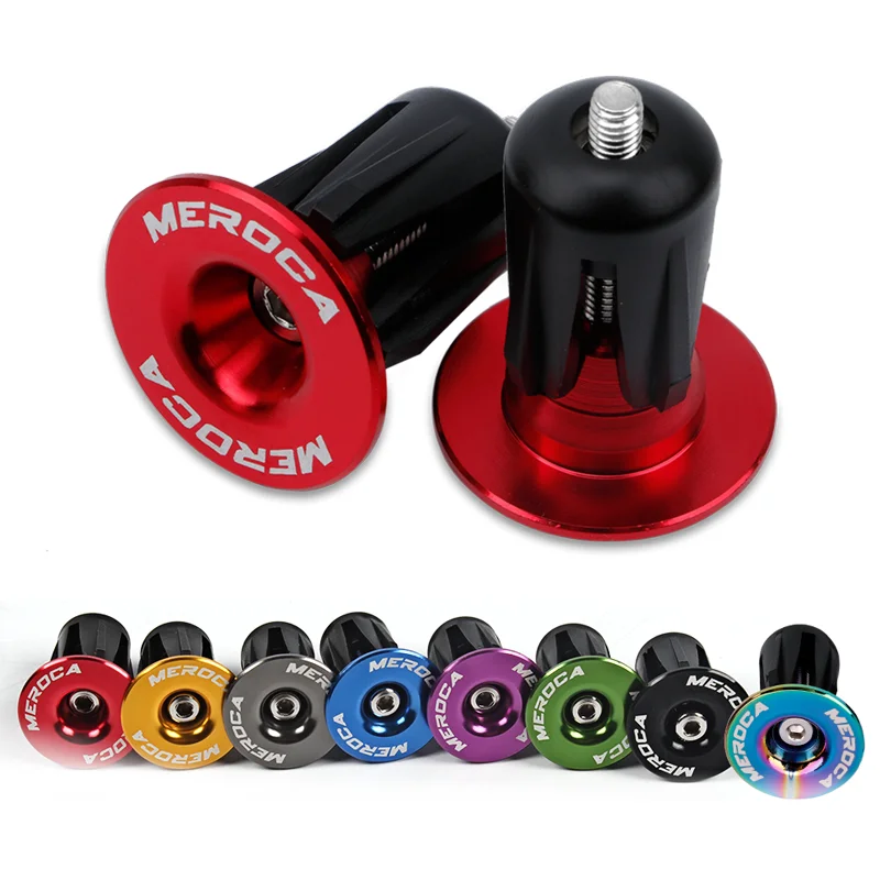 MEROCA Mountain bike expansion lock bar plug MEROCA color aluminum alloy road bike bicycle bar plug end cover