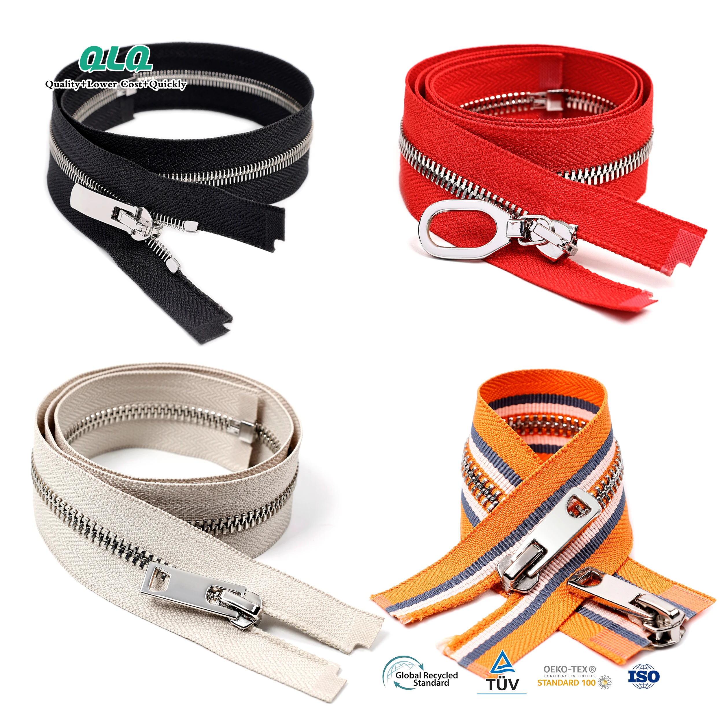 QLQ 4yg Custom Brand High Quality Logo Silicone Stone Woven Resin Dress Riri Jeans Ladies Buy Sbs Rhinestone China Zipper