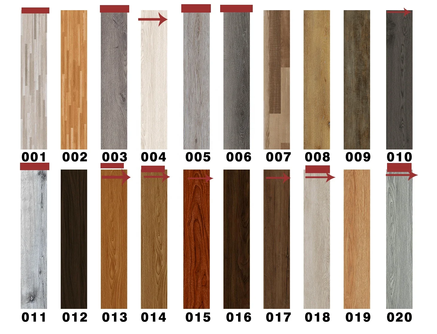 PVC Self Adhesive Floor Tiles wooden peel stick glue down vinyl flooring vinyl plank sticker