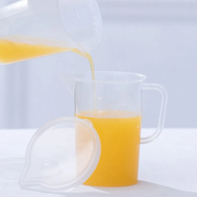 250ml 500ml 1000ml 2000ml 3000ml 5000ml Graduated Reusable Paint Mixing Measuring PP Plastic Cups Pyrex with Handle w Beaker