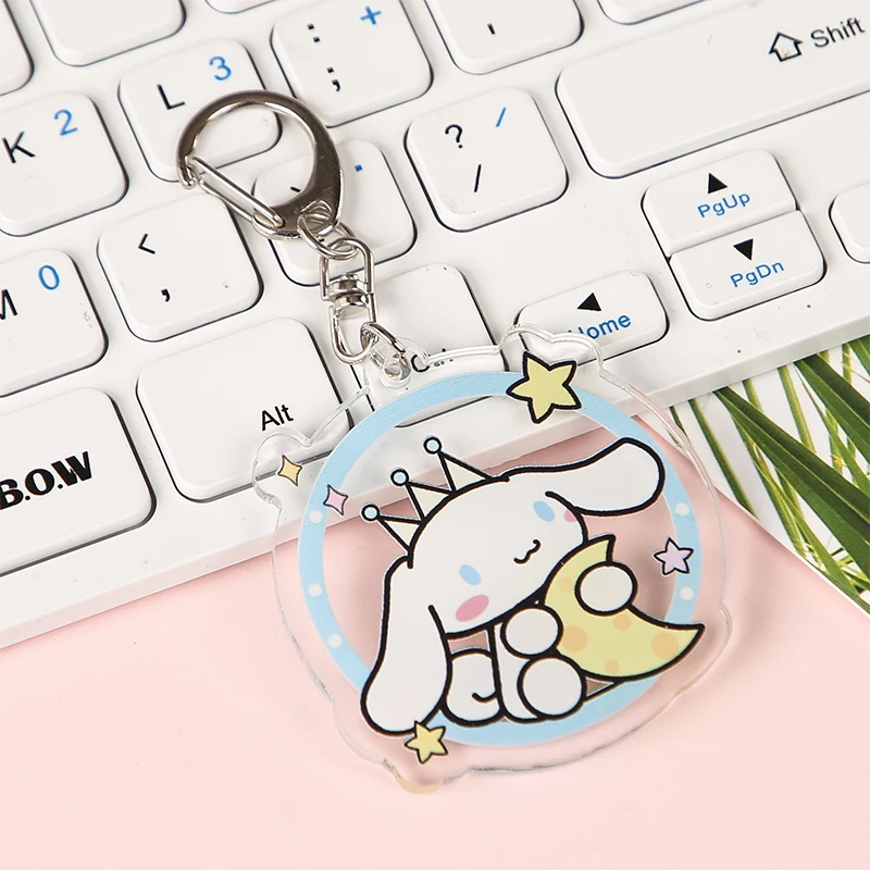 Десен сделанный на заказ акриловый брелок для ключей с гравировкой корейской радуги