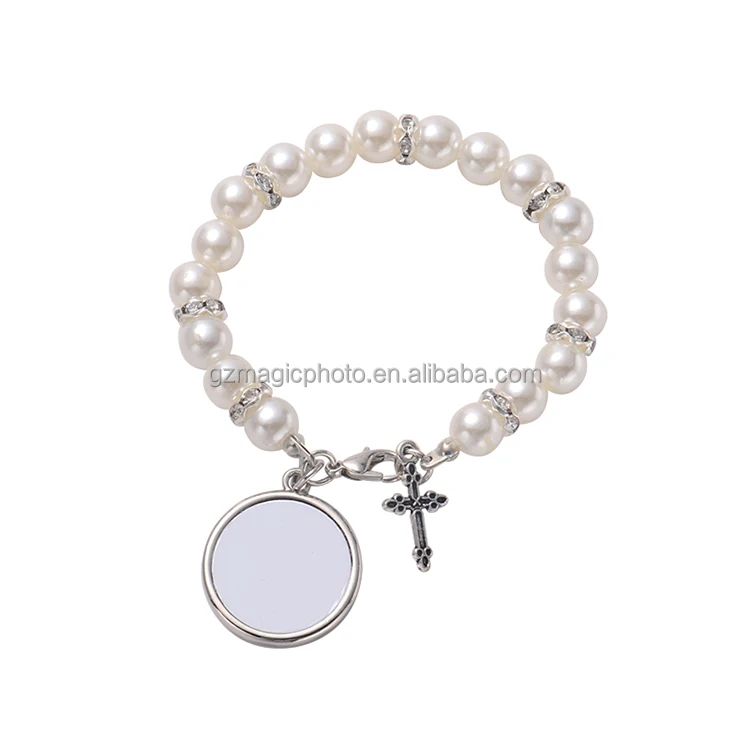Custom Photo Rosary Bead Bracelet Sublimation Rosary Bracelet