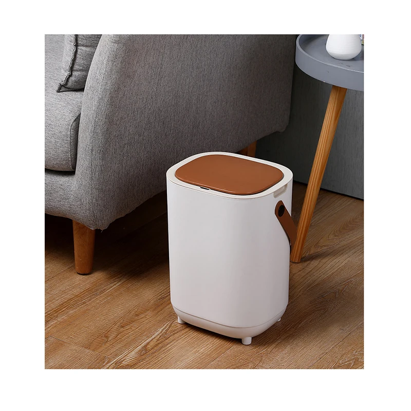High Quality Plastic Smart Trash Can Intelligent Automatic Rectangular Dustbin Waste Bins Hanging Garbage Storage Organizer