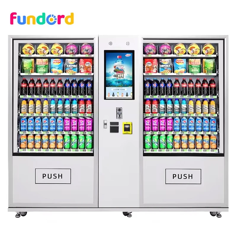 Commercial use vending machine for food and drinks