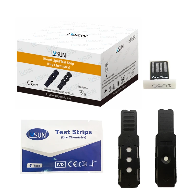 Blood lipid panel test monitor kit total cholesterol TC/TG/HDL/LDL Home test meter