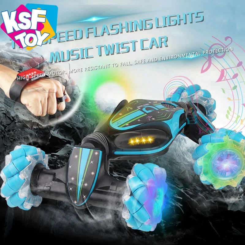  Двойной режим 2 4G rc twister трюковая машина ручные часы управление жестами трюковый автомобиль с музыкой и