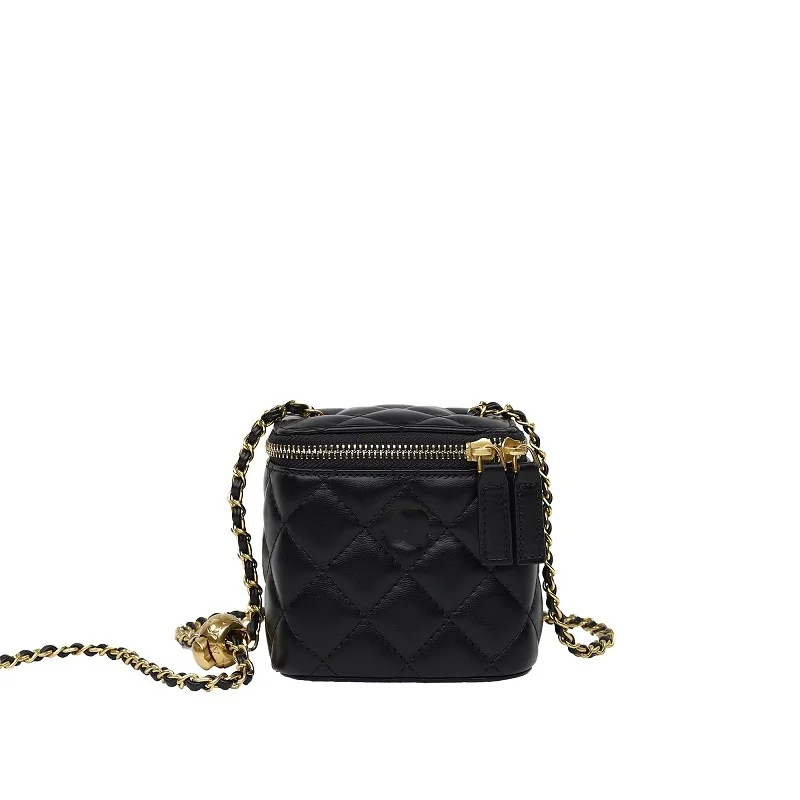 luxury design ladies micro chain bag,retro grid style small square bag suitable for daily,pu leather underarm bag