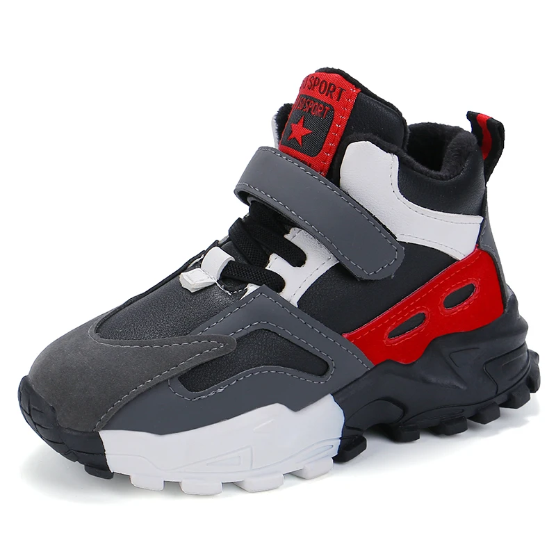 
hot sale kids high cut boys shoes for winter hard-wearing 