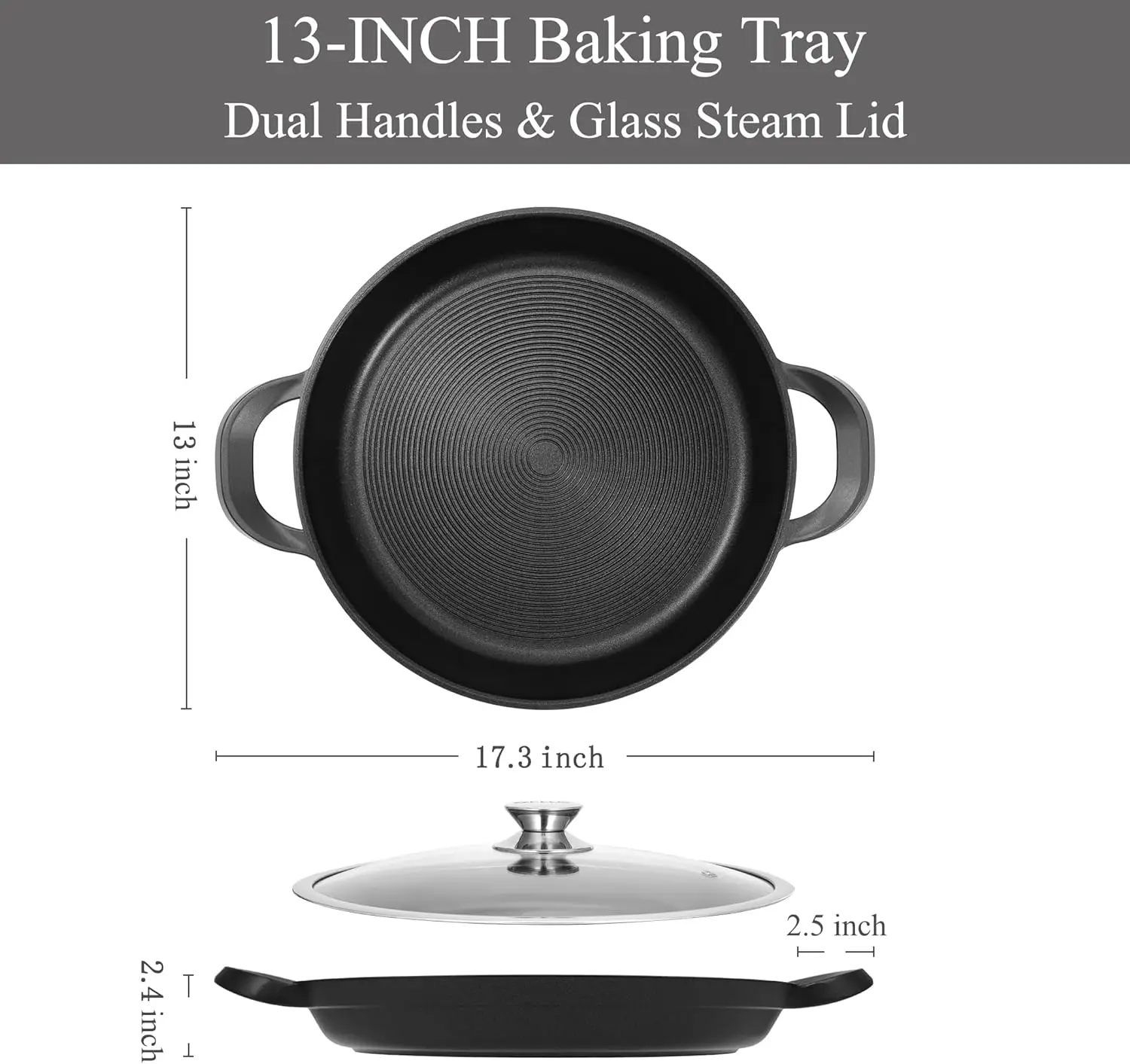 Cast Iron Griddle Roasting Grill Pan Outdoor Bbq Skillet Griddle Pan Barbecue Nonstick Lid Griddles & Grill Pans For Stove Top