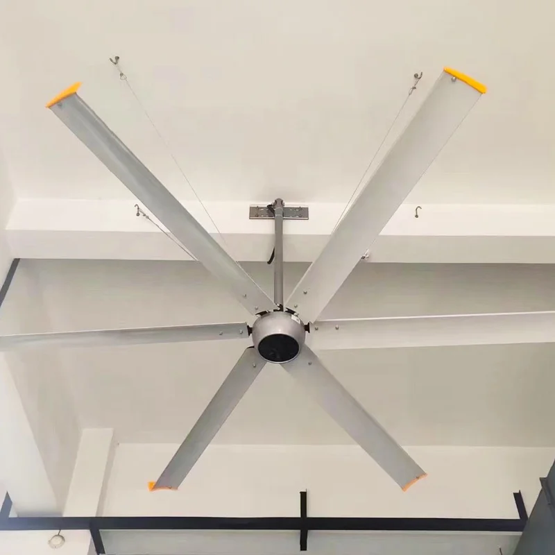 Big Ceiling Fan Ceiling 100 Inch 8 Feet Large Size Big Air Flow DC Motor HVLS Ceiling Fan