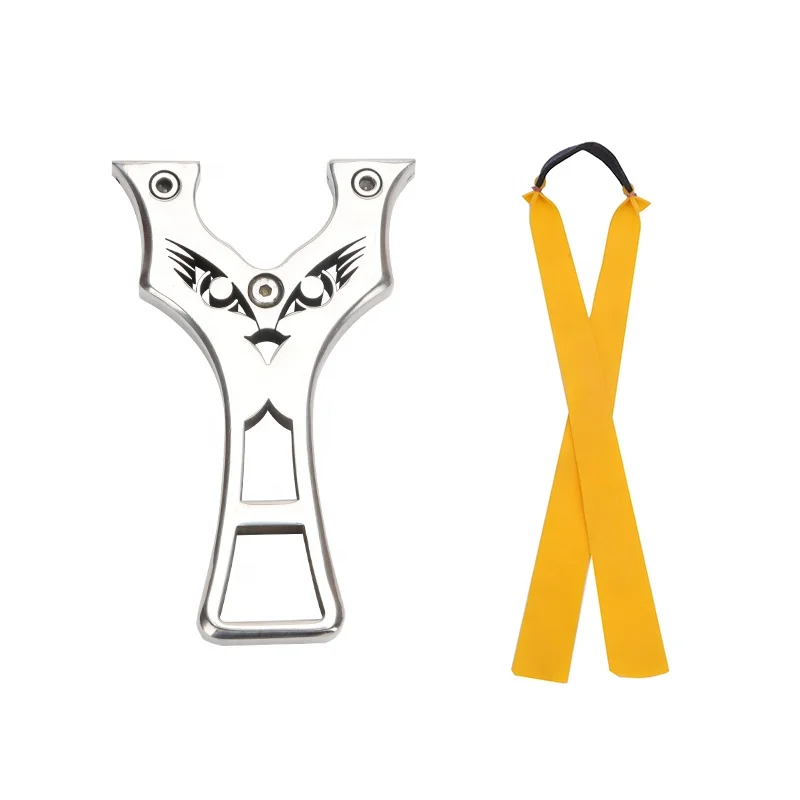 Professional hunting stainless steel Slingshot is novel and powerful. It is used for shooting and hunting