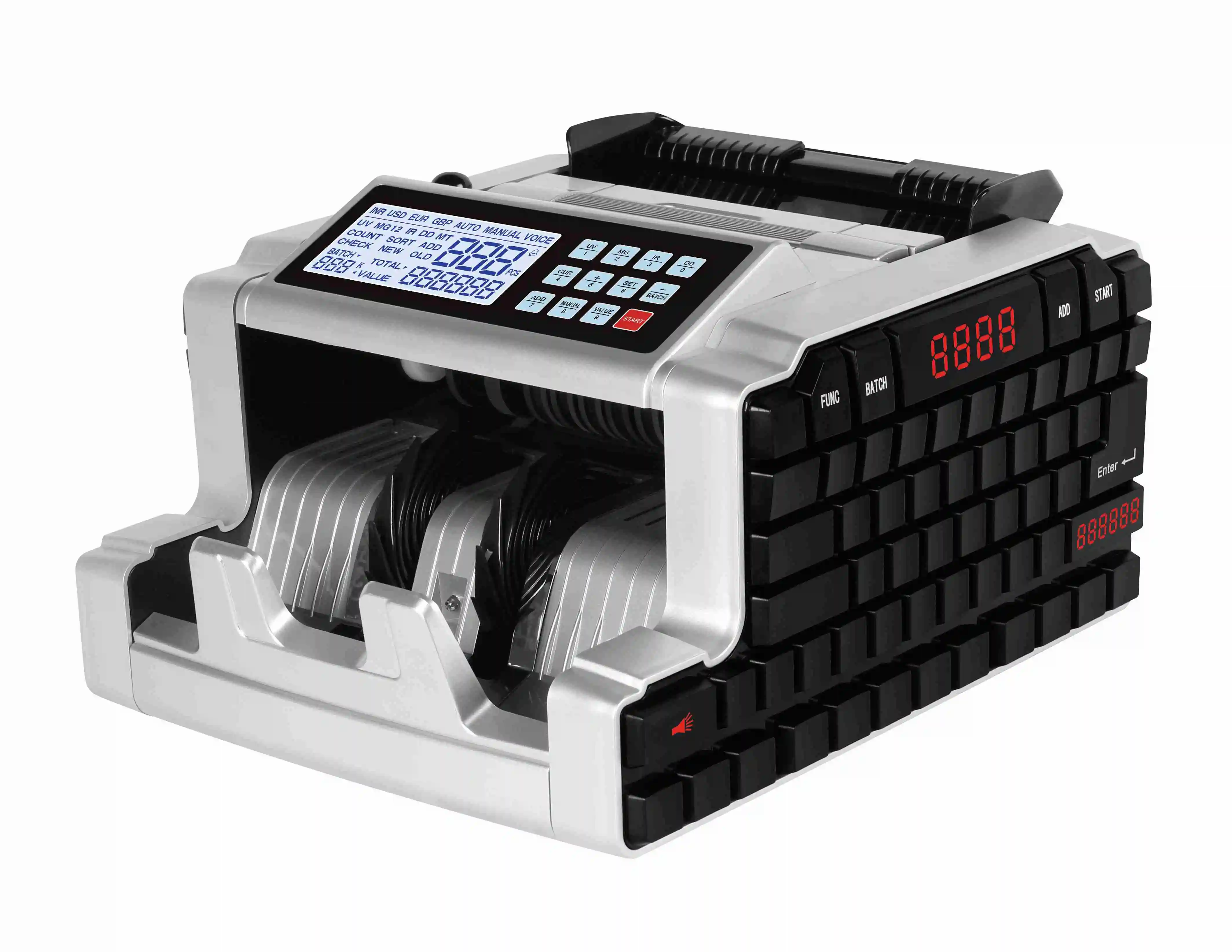 2024 Hot Selling AL-6200 Currency Counting Machine Bill Counter Banknote Counter for Bank Store Market