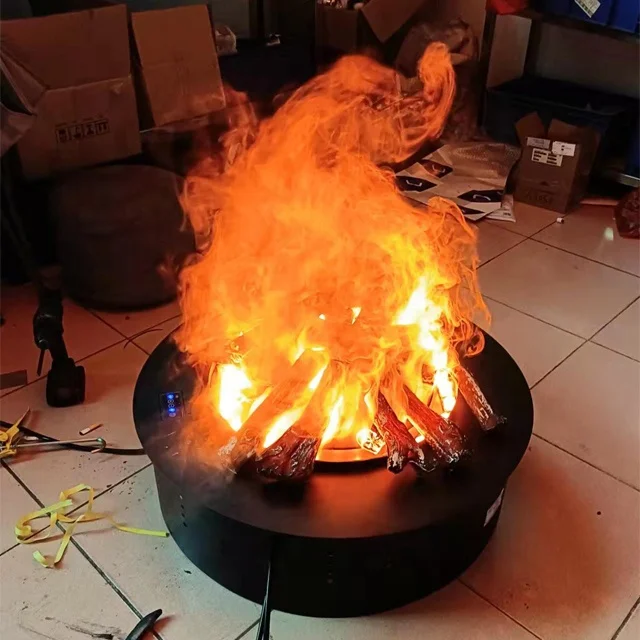Дрова 3D водяные паровые камины высокое качество огненная древесина набор деревянных бревен для украшения пожарной ямы круглая подставка