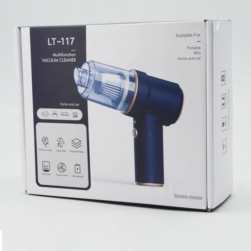 Suction And Blowing Car Vacuum Cleaner 4500 Pa Wireless Portable 2 In 1 Home Handheld Vacuum Cleaner