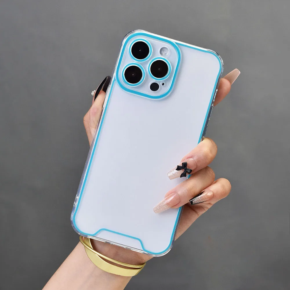 Factory Wholesale TPU Phone Case Glow Light for iPhone 14 15 16 Pro Max Mobile Phone Protector Cover