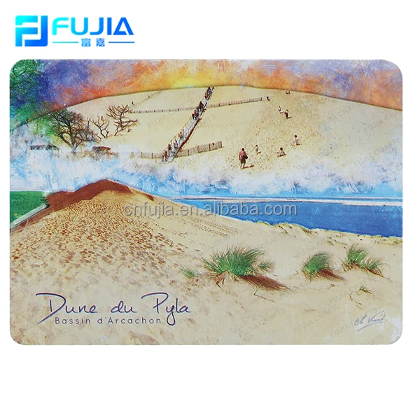 Custom Tourist Souvenir Aluminum Plate Metal Fridge Magnets/Refrigerator Magnet