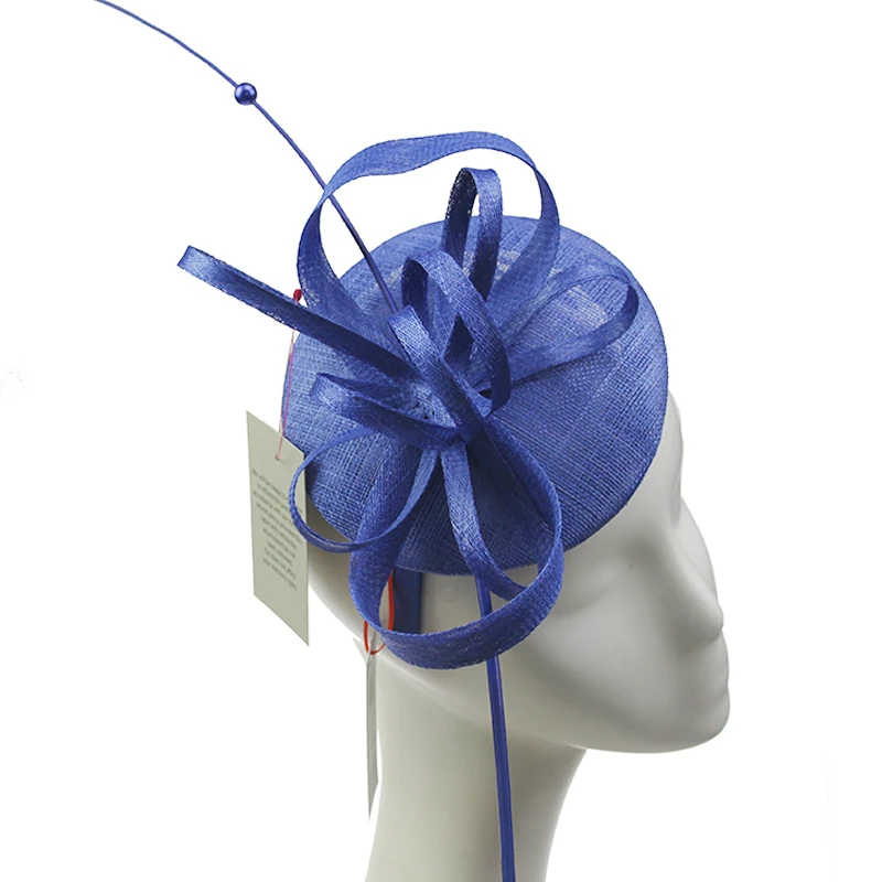 Женская Вуалетка Sinamay, головной убор с цветами для свадьбы, церкви, вечеринки