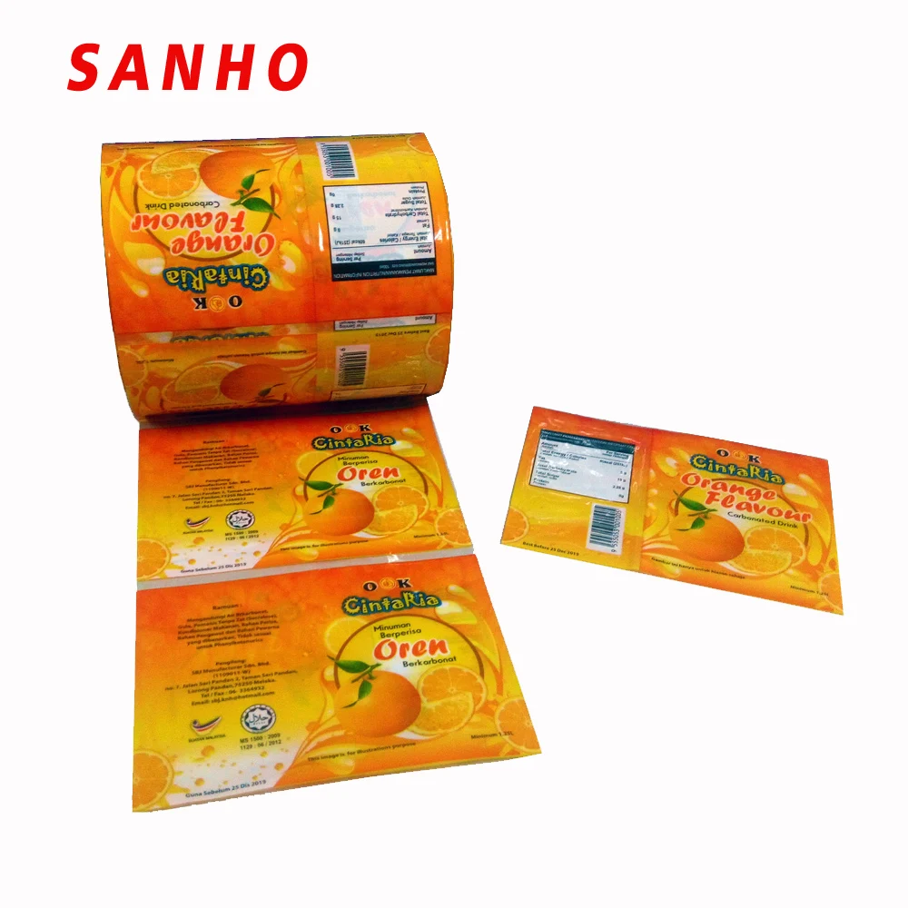 
Custom pvc heat shrink film for beverage label 