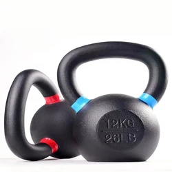 Fitness Gym Equipment Muscle Workout Strength Training 10kg Competition Cast Iron Stainless Steel Kettlebell Set For Weightlift