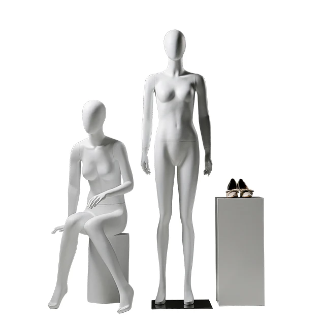 Boutique Garment Shop Woman Mannequin Clothing Store Half Body fiberglass female Mannequin With Base And Wheels