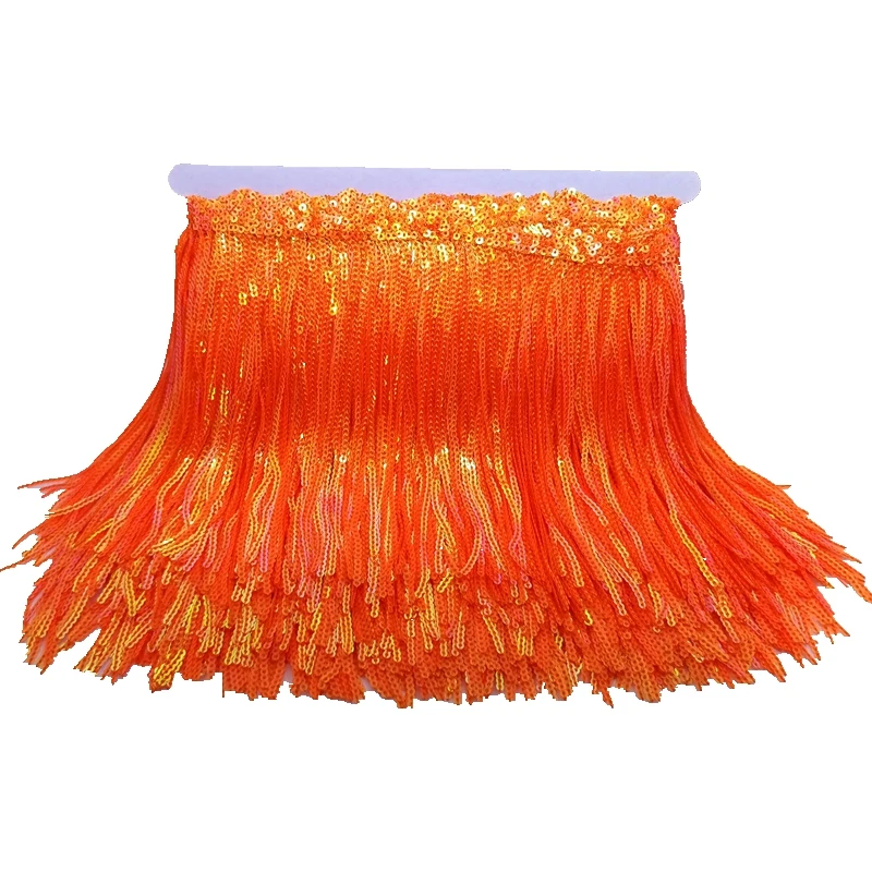 High Quality Shiny Thickness Tightness Paillette Sequins Tassel Fringe for Dress