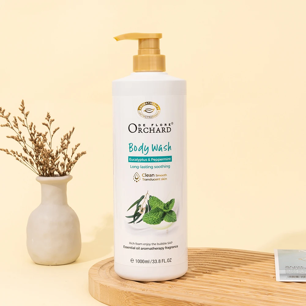 Customization OEM ODM Korean Organic Body Purifying Pores Scented Shower Gel 1000ml