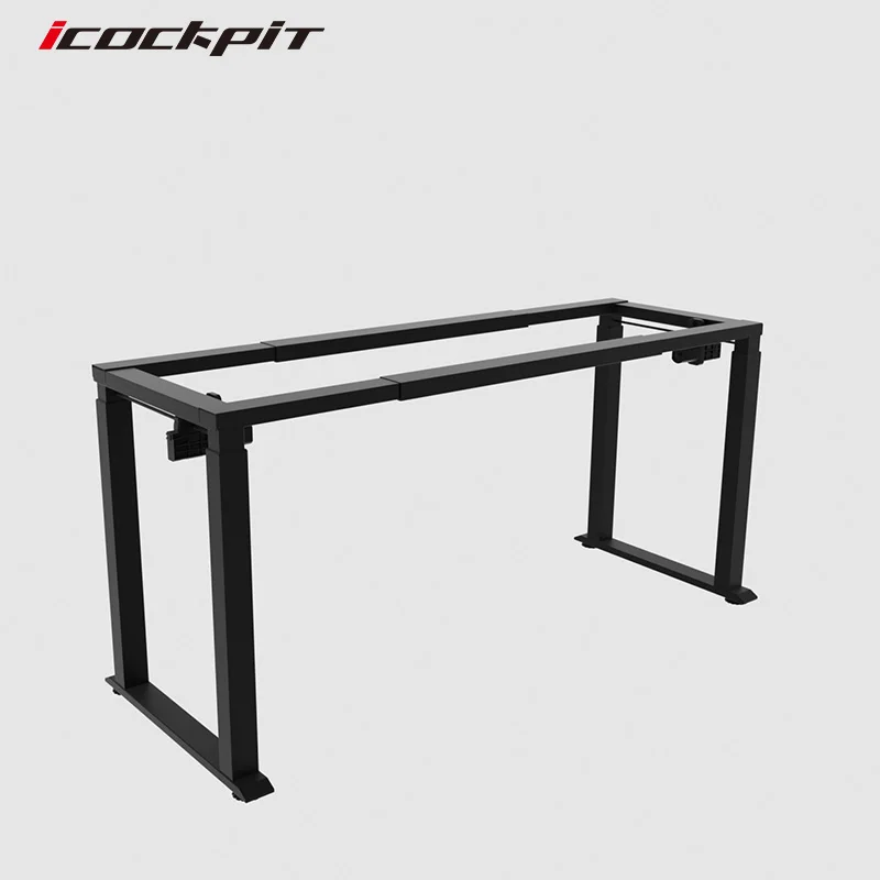 1.6m-2.4m large table standing desk frame adjustable height desk lift and sit stand desk for home office and workstation office