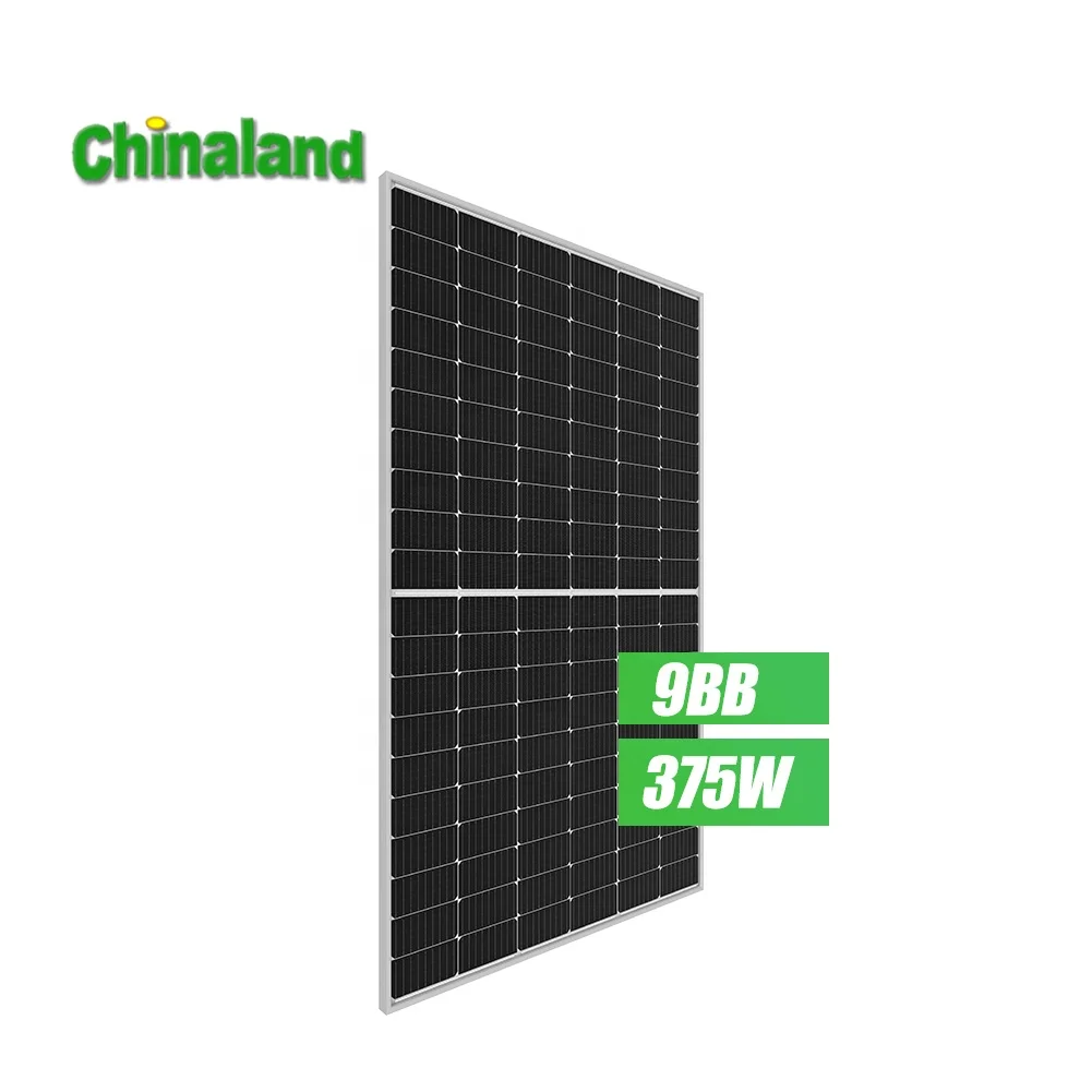 IP68 Rated Split Junction Box Mono 166MM 360w 370w 380w Half Cell 375w Solar PV Panels