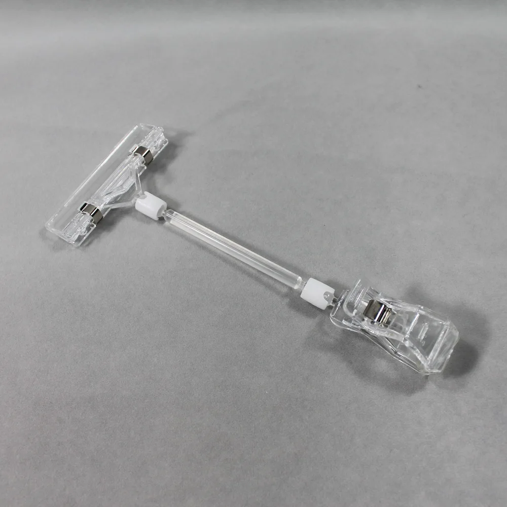 Plastic Display Sign Holder Pop Clips Price Tag Card Holder For Supermarket