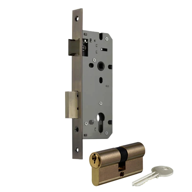 Unity Standard European Entrance Lock Set Door Mortice Lockset Wooden Door Handle with Locks