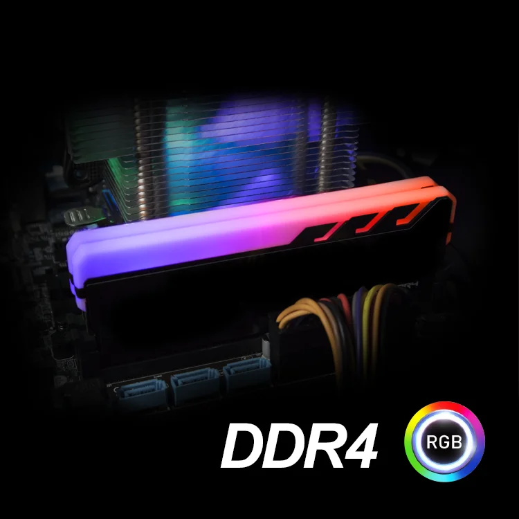 Оптовая продажа с завода Высококачественная светодиодная RGB оперативная Память DDR4 8 Гб 16 2400 2666 МГц ОЗУ для процессоров OEM радиатор игровая