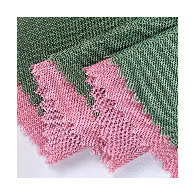 130gsm linen viscose blend twill fabric for young lady  blouse
