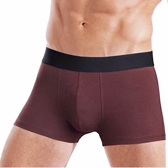 
Underwear factory custom men long boxer briefs male bamboo underwear elastic smooth logo band underwear for man 