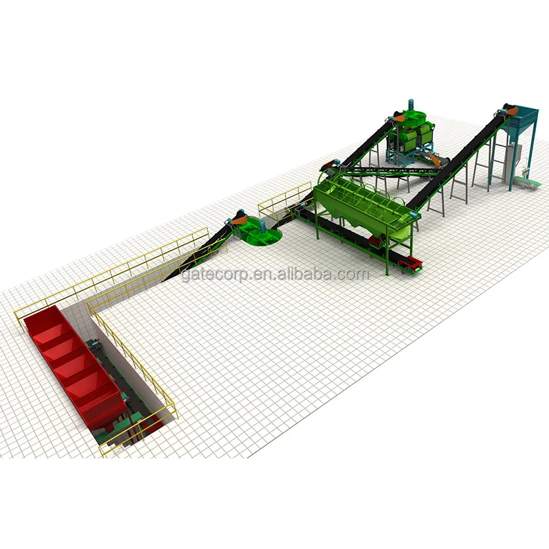 npk compound fertilizer production line equipment machinery double roller pellet press dry extrusion roll granulator