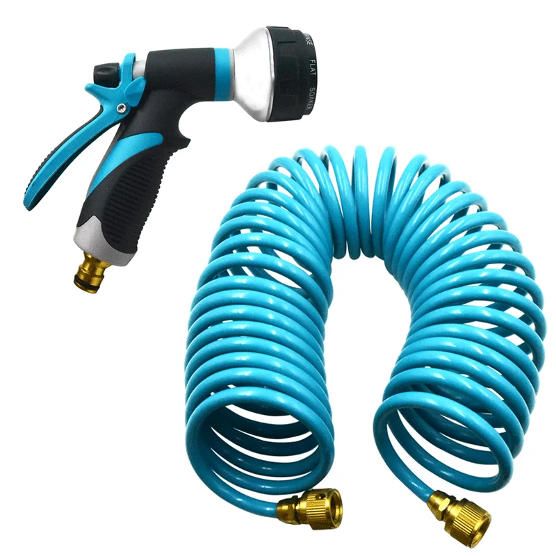 2021 Hot High Pressure Garden Hose Nozzle Hand Sprayer  8 Pattern Adjustable Heavy Duty Water Gun