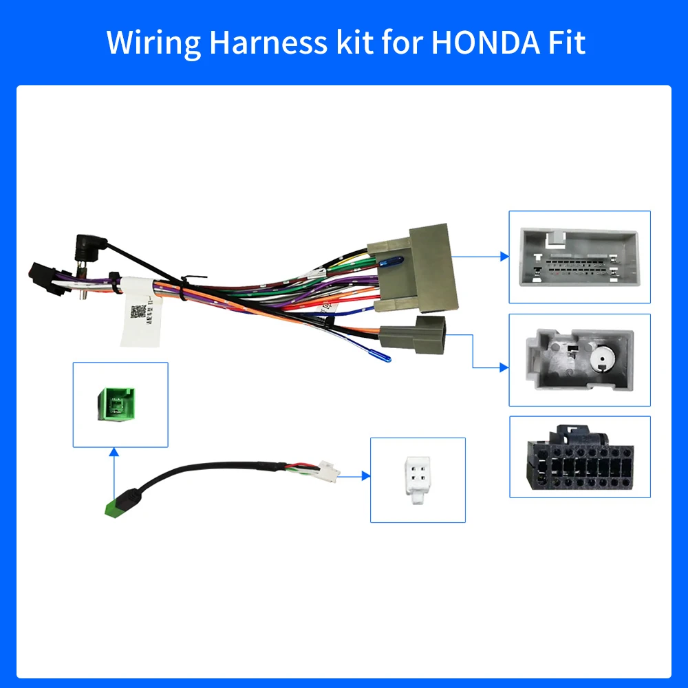 Universal Automotive Wiring Harness Extension Cord Wiring Harness for Honda Fit City Jade VEZEL XRV