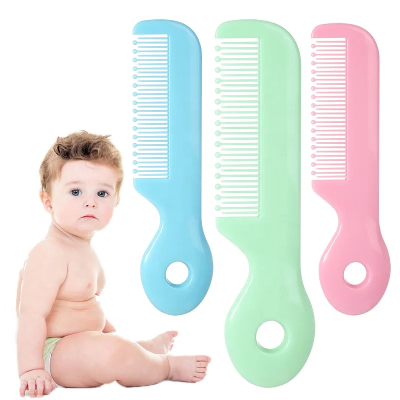 
Factory sal ABS round handle Baby Hair Comb safty baby comb 
