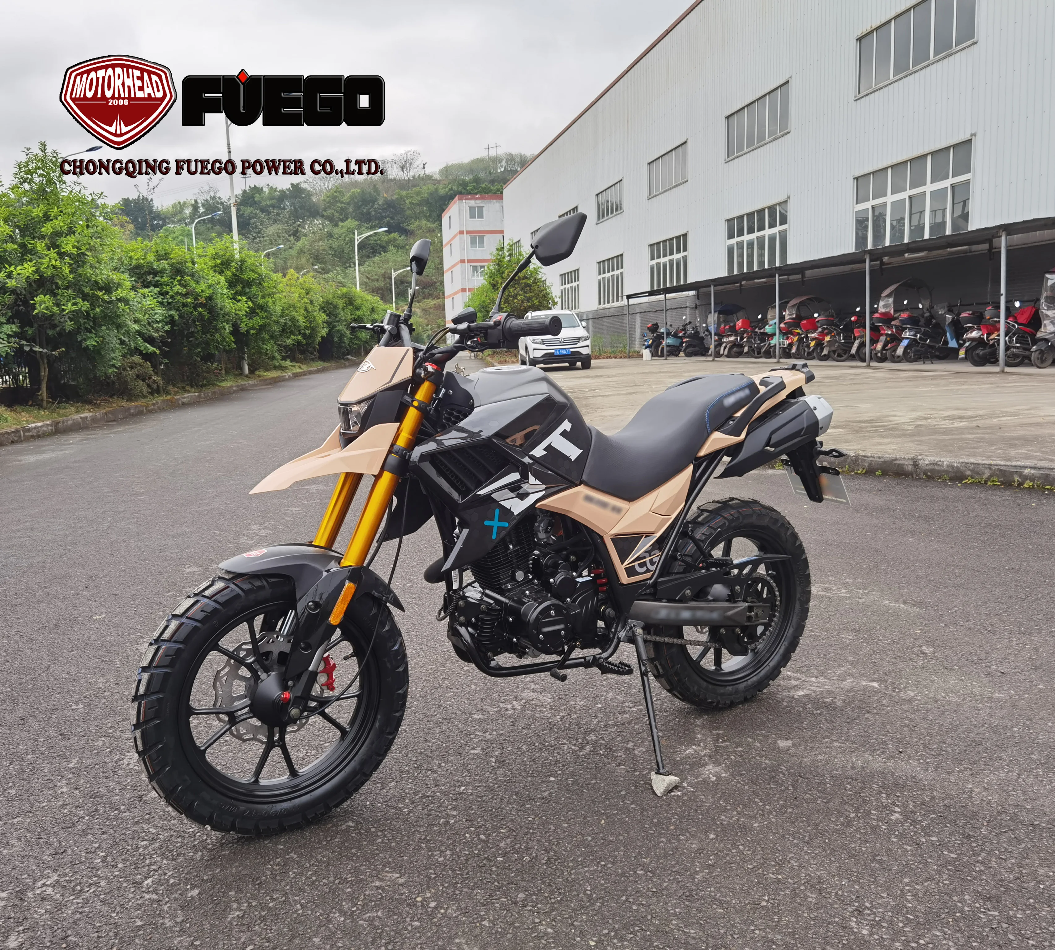 Chongqing Wholesales Best Selling Ninja Sports Adventure Motorbike Trail Motos FUEGO POWER TEKKEN Motorcycle