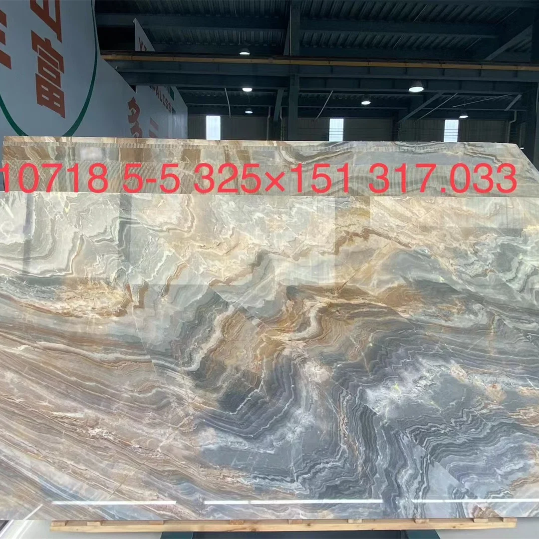 Blue Wall Marble Modern Polished Marble Surface Stone Tile for Villa or Hotel 4 Years Impression Lafite