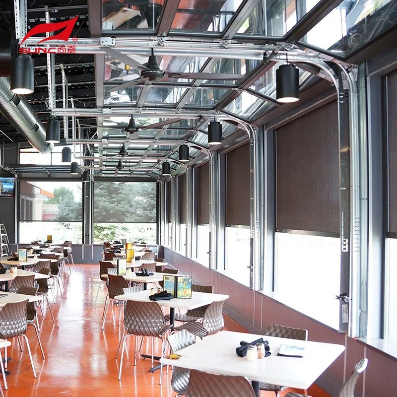 Motorized PVC Waterproof Electric Zip Screen Blinds Roller Zip Track Shade for Home Use for Outdoor Garden Patio