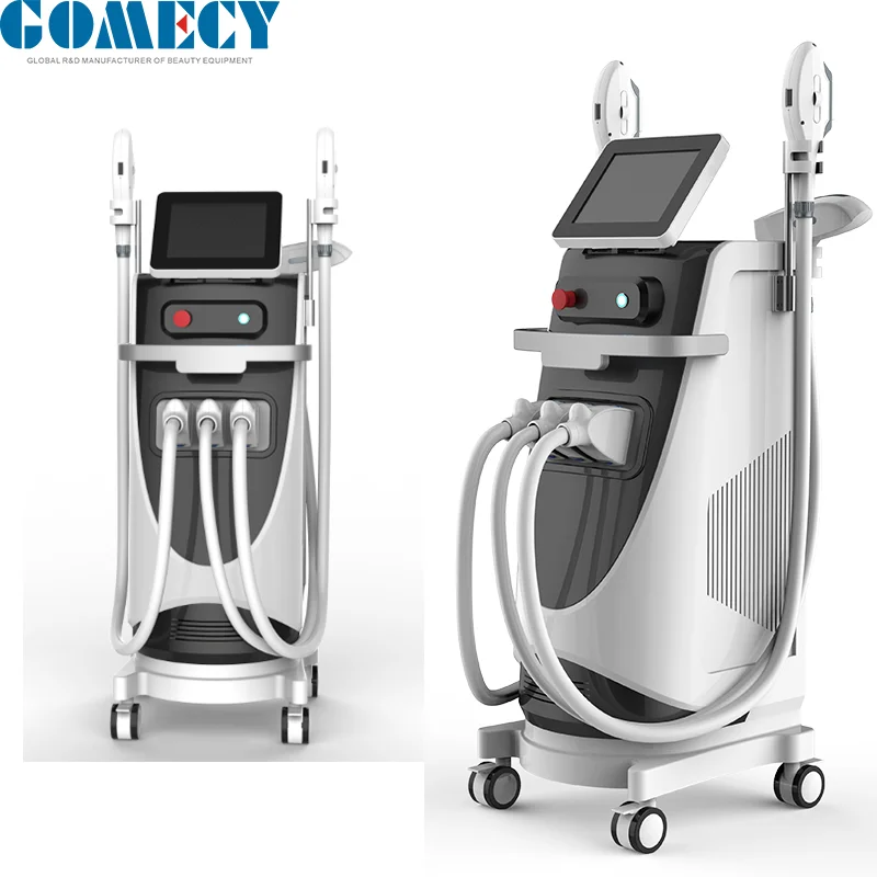 Beauty Salon Equipment 3 In 1 Laser Beauty Machine Multifunction Ipl Yag Laser Rf Elight