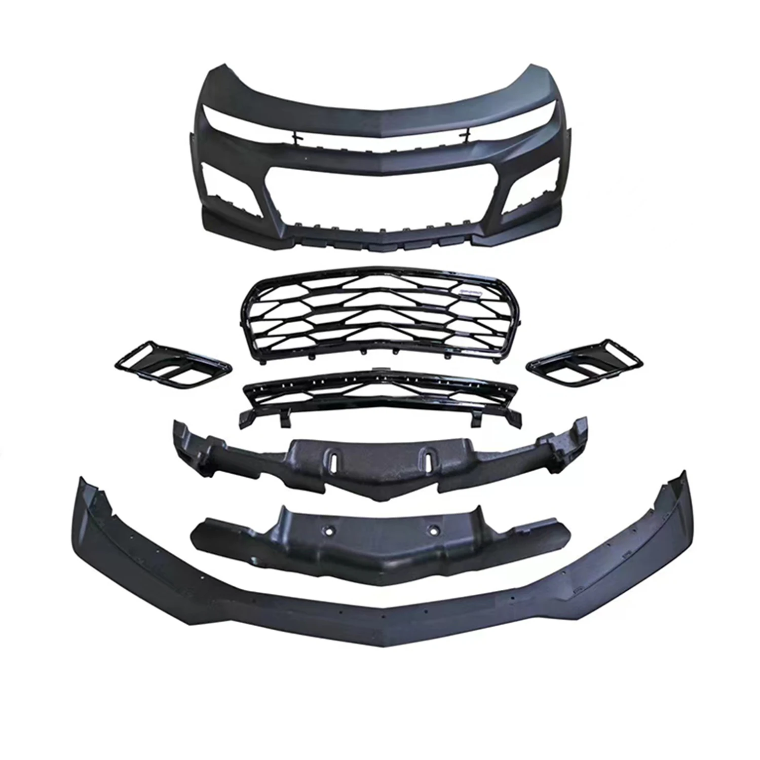 ZL1 Style Auto Body Kit Front Bumper Lip Grille Car Bumper For Chevrolet Camaro 2016-2018