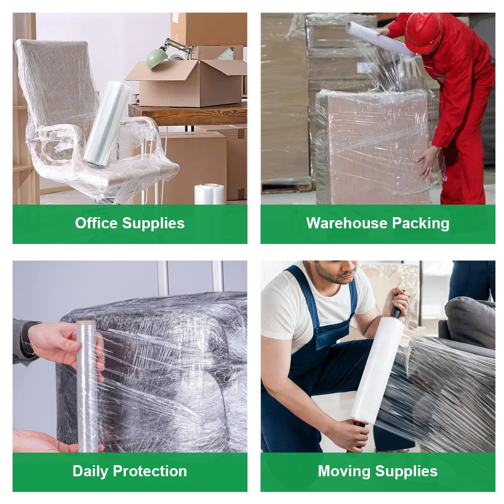 Custom Clear Compostable Plastic Printable Wrapping Film Cast Stretch Film Shrink Wrap