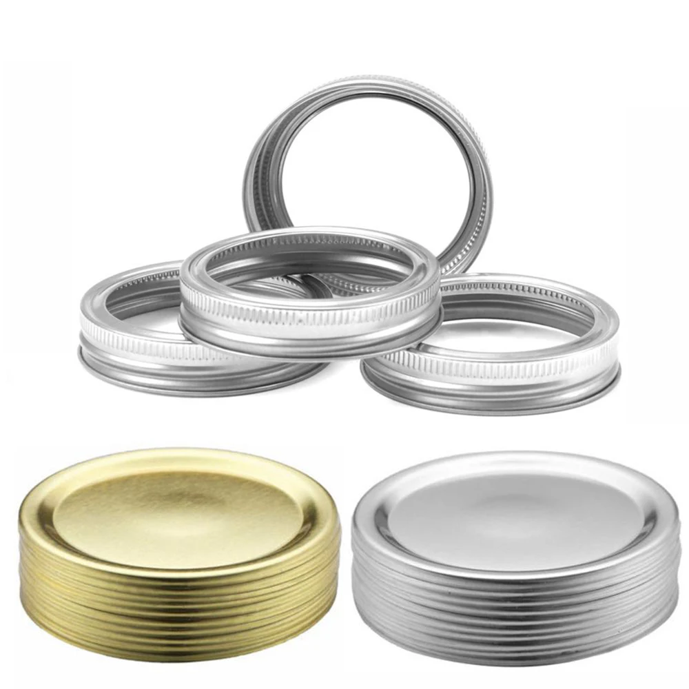 Gold Silver 70mm 86mm Price Twist off Tinplate Beverage Bottle Food Canister Jar Storage Leakproof Cover Cap Lid Custom Logo