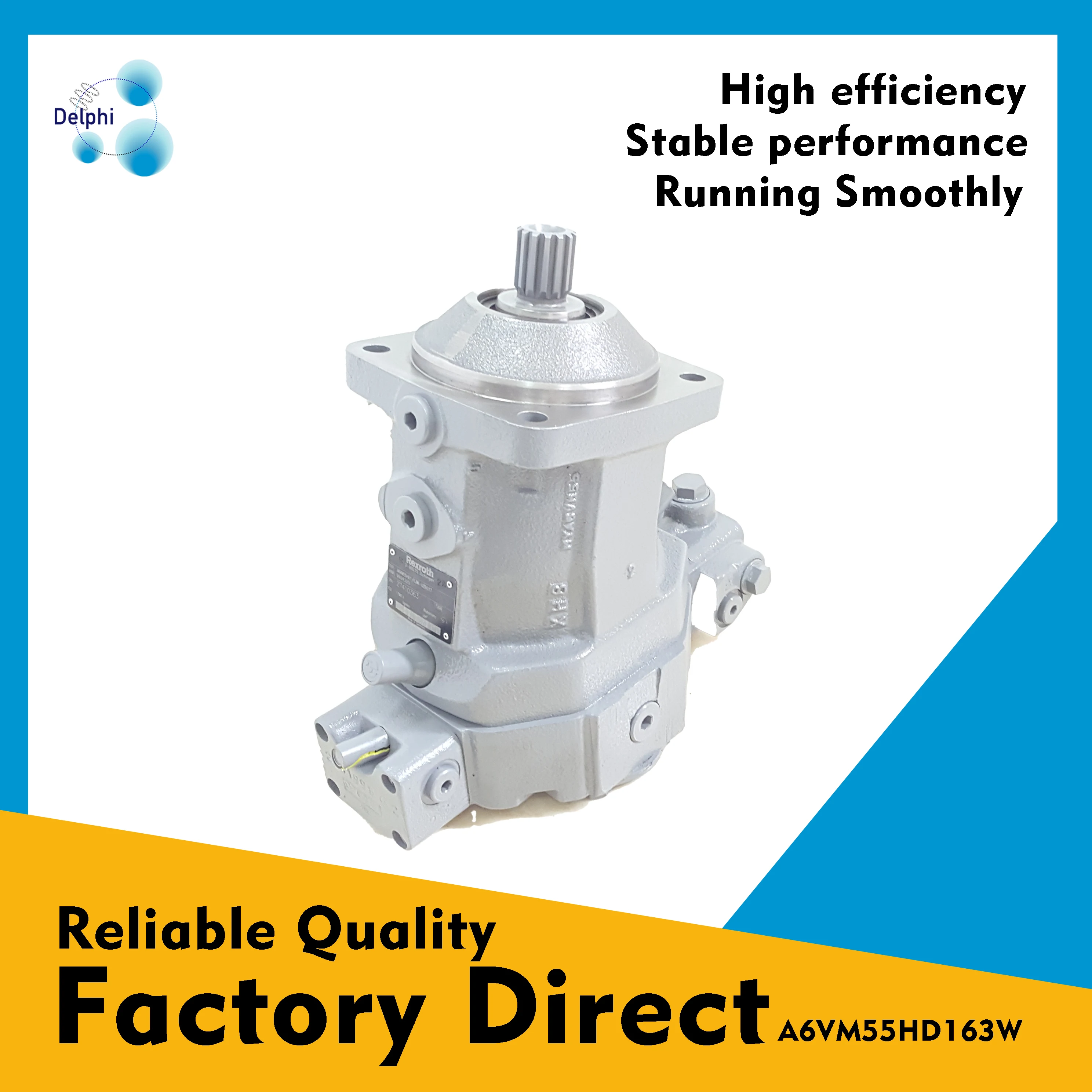 Rexroth hydraulic motor A6VE A6VE250 A6VE250DA3/63W1-VZM0270B cartridge type motor 450 bar high pressure hydraulic motors