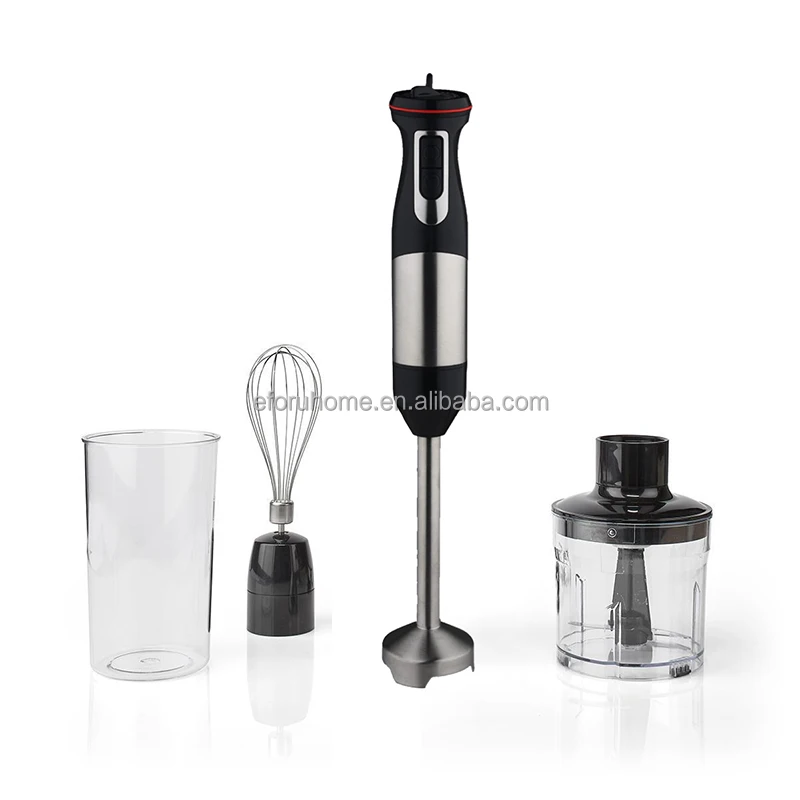 EFORU 1200W Powerful Professional Portable Hand Blender Immersion Machine Electric Hand Stick Blender with Chopper Whisk Cup