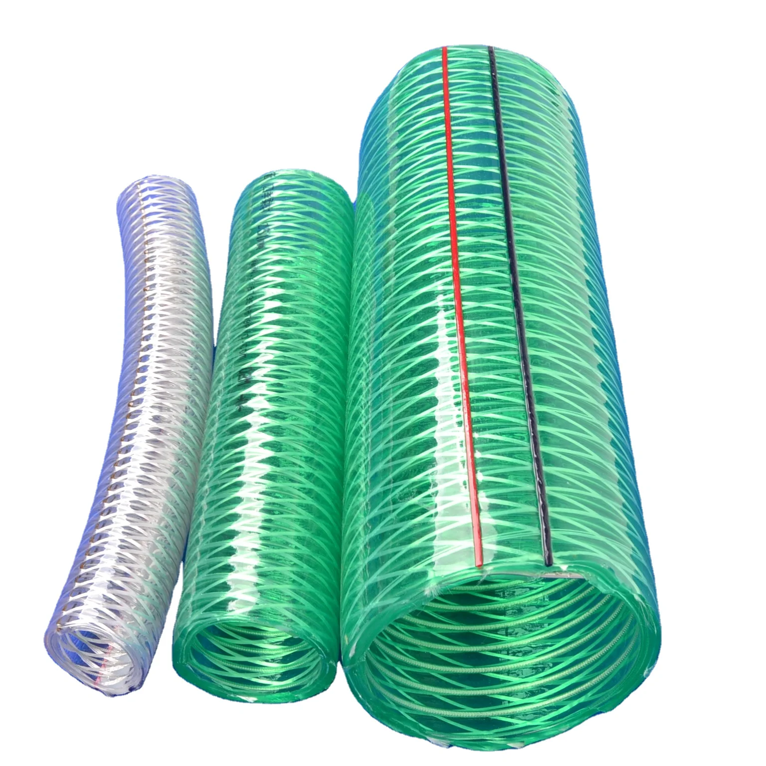 China Factory Wholesale Transparent Flexible Pipe Reinforced Suction Tube PVC Steel Wire Hose With Custom Service